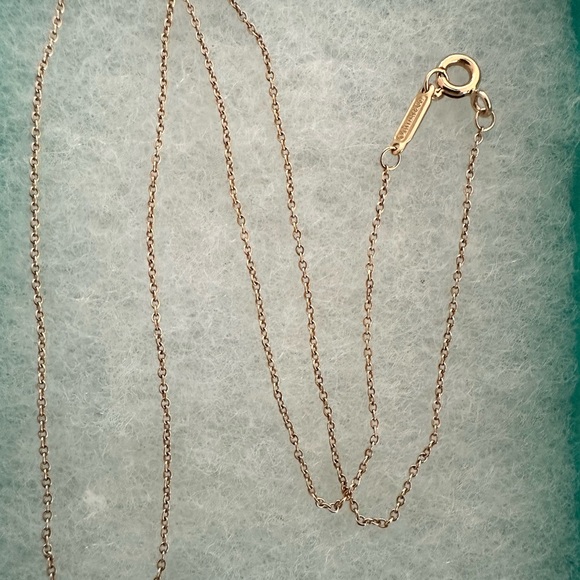 Tiffany & Co Rose Gold 750 18K Chain Necklace 16 inches - Picture 6 of 13